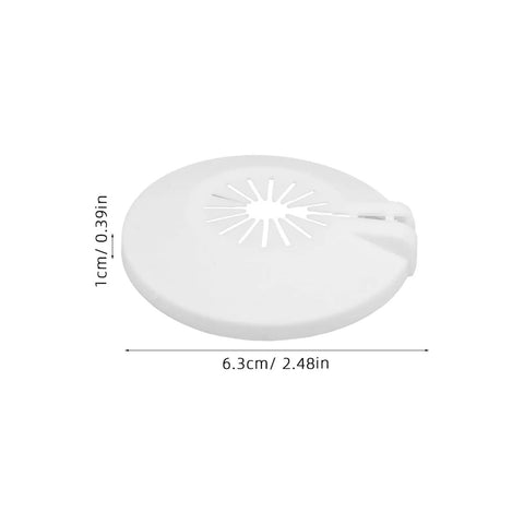 30 Piece Detachable Ceiling Sprinkler Escutcheon Covers Ace Fit For 15Mm 20Mm Pipes showing a round white plastic trim ring with a central pattern.