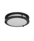 12 Inch LED Ceiling Light Fixture Dimmable 20W Flush Mount With Three Color Temperatures 3000K 4000K 5000K Black ETL Listed For Kitchen Bathroom Hallway