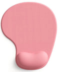 Pink Gel Wrist Rest Mouse Pad For Desk And Gaming, Ergonomic Comfort With Non Slip Silicone Surface And Rubber Base