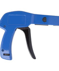 Pro Grade Cable Tie Gun For Nylon Tie Fastening And Precise Cutting Adjustable Tension For Mini To Heavy Duty Ties Blue Handle