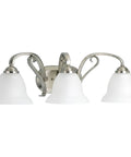 Torino Three Light Bath And Vanity Fixture With Twenty Five Inch Width And Seven And Five Eighths Inch Height Brushed Nickel Finish