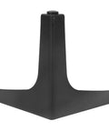 Heavy Duty Furniture Legs With Grippy Non Slip Silicone Pads, 13 Point, 1.8 Inch Thick, Black Replacement Legs angled view