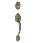 Plymouth Exterior Handle Set With Deadbolt In Antique Pewter Finish F58 PLY 620 Single Cylinder Exterior Half Only Built To Last