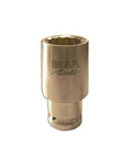 Badass Impact Socket Wrench Delivering Killer Grip And Certified Non Sparking Performance While Utilizing Rugged Aluminum Bronze Construction Featuring A Rock Solid 12 Point Driver Meant For Serious Mechanic Work.