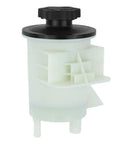 Power Steering Reservoir With Cap Fits Ford F150 2004 2008 Expedition 2002 2006 Lincoln Mark LT 2006 2008 Replacement Part 3R903 5L3Z3A697AA High Quality Direct Fit Durable Material For Ford Trucks, white reservoir and black cap.