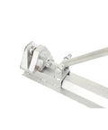 Close-up of Manual Ridge Tile And Roof Panel Cutter For Metal Roofing with steel blade and guide mechanism