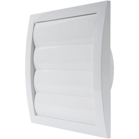 White ABS 6 Inch Dryer Vent Cover With Flaps And Insect Screen For Exterior Walls And Ducts Outdoor Vent Cover For House And Kitchen Fits Standard 6 In Dryer Vents No Fuss Installation