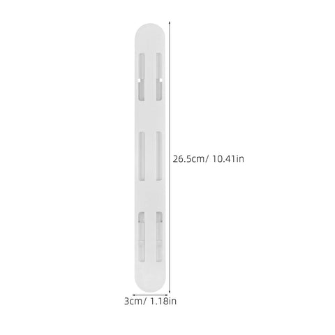 Heavy Duty White ABS Drawer Slides Set 8 Pcs Smooth Pull Out Rails For Kitchen Cabinets And Closets Bottom Mounted