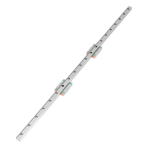 Miniature Linear Rail Bearing Guide Rail 400mm LML9B 9mm Wide With Two Slide Blocks for CNC Parts and 3D Printer Projects