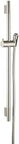 Unica Wallbar S 24 Inch Shower Slide Bar With Adjustable Handheld Shower Holder In Brushed Nickel, 63 Inch Hose