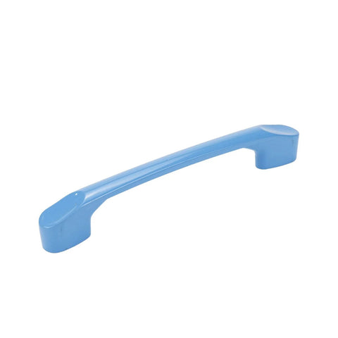 Blue handle from 8 Pack 3.8 Inch Hole to Hole Cartoon Pull Handles for Kids Room Wardrobes Cabinets and Drawers with Screws Frosted Solid Color