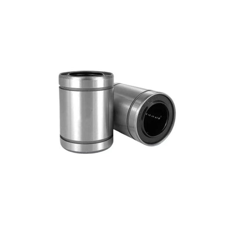 Top Tier LM8 Linear Motion Ball Bearing Bushing With Steel Cage Shaft Sleeve for 3D printer and CNC projects, silver steel design.