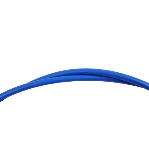 Close-up of blue 8Ft Universal Marine Throttle And Shift Control Cable 33C for outboard motors, part number ABA Cable 8 Gy 220416618.