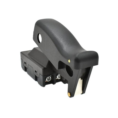 SW38C Aftermarket Trigger Switch For Miter Saws Eaton Style Replacement Replaces OEM 391926 01 391926 00 black handle detailed view
