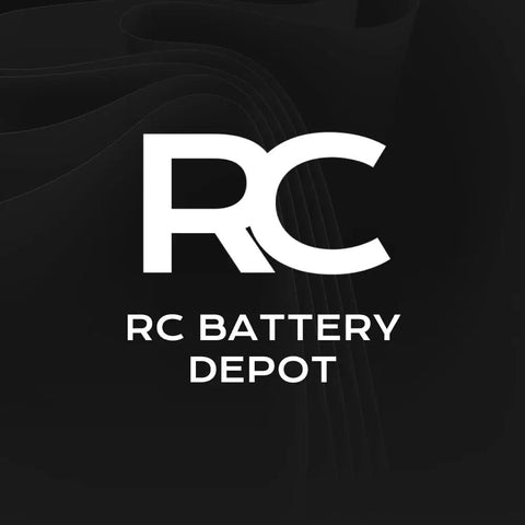 Logo of RC Battery Depot on a black background