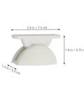 Sturdy Nylon RV Door Catch Holders For Motorhomes Trailers Camper Van Retainers With Heavy Duty Pressure Resistance, white 2.9x1.4 inches.