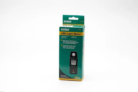 Product packaging for LT40 LED Light Meter With Data Hold And Auto Power Off, 4000-Count Backlit LCD, Pro-Grade, White