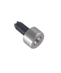 Heavy Duty Precision Ball Bearing Casters Delivering Buttery Smooth Rolling Action With Universal Stem Design And Secure Screw Mount Plates For Rock Solid Equipment screw with a stainless steel head and black screw thread.
