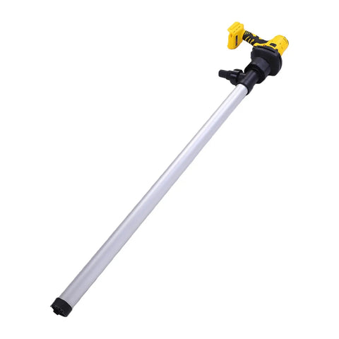 Pissente Electric Drum Pump With Turbo 8000Rpm Motor Moves Liquids At 60-80LPM For Fast Derv Kerosene And Water Transfer From Standard Drums, features a long aluminum tube.