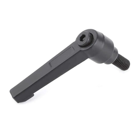 Kickass M8 Clamping Lever And Adjustable Toggle Handle Knobs Featuring Quick Release Return Spring For Smooth Shop Setup Black lever handle.