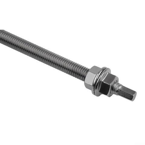 Close-up of Rugged M10 Hanger Bolt Kit With EPDM Seal Stainless Steel Locking Nuts And Adapter Set for solar panel mounts