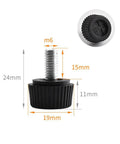 Heavy Duty Screw On Furniture Leveling Foot With M6 Thread And Plastic Base For Tables Chairs Desks Racks Metal Adjustable Glide 20