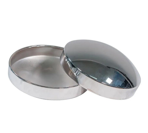Steel Chrome Axle Wheel Cover Set For Semi Trucks With Front And Rear Hub Caps And Lug Nut Covers Kit Features Hub Caps