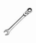Beefy Industrial Grade 11mm Ratchet Wrench With 180 Degree Flex Head Chrome Vanadium Forged Built Tough Anti Rust And Anti Bend Hand Tool