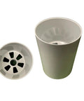 Aluminum Putting Green Cups 6 Inch Deep, 3 Pack Bundle, USGA Regulation 4.25 Inch Diameter, showing top and side view