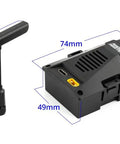 Ranger Micro 2.4GHz ELRS Module for TX16S TX12 MKII Radios with detachable T-shape antenna, showing dimensions of module and antenna.