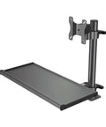 Heavy Duty Industrial Aluminum Computer Monitor Keyboard Mount Workstation Base adjustable arm desk mount with flat surface