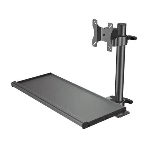 Heavy Duty Industrial Aluminum Computer Monitor Keyboard Mount Workstation Base adjustable arm desk mount with flat surface