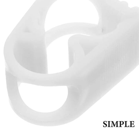 Close-up of white plastic part of 20 Pack Adjustable Flow Control Tube Clamps Easy To Use 1/4 To 5/16 Inch for 5-8mm hose
