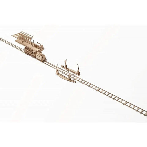 Self Propelled Modular Mechanical Rails Puzzle 3D Wooden Brain Teaser With No Glue Self Assembly For Kids Teens And Adults Ready For Hands On Engineering Fun, wooden track
