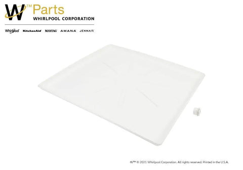 Genuine OEM Washer Tray Replacement Replaces 1201080 AH1487162 EA1487162 PS1487162 W10833075, white tray and fitting