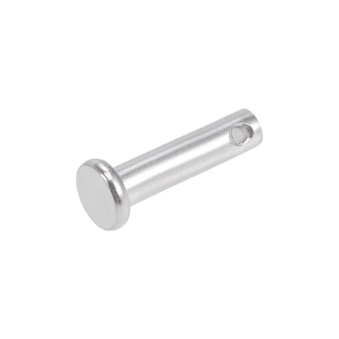 Single Hole Clevis Pins 5mm By 20mm Flat Head 304 Stainless Steel Link Hinge Pin 10 Pieces For Workhorse Quick Connects And Strong Fastenings In DIY Projects And Machinery Setups; flat-head pin