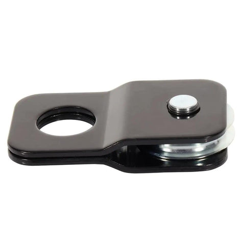 8000 Lbs Heavy Duty Snatch Block Pulley For Winch Recovery Vehicle Towing Workhorse Beast Mode Pulley System black steel design.