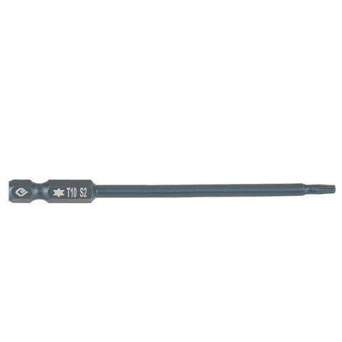 Super Cool 10 Pc Long T10 Hex Magnetic Screwdriver Bits Kit Made From Tough S2 Steel With Solid Grip Heads Perfect For Any Heavy Duty Drill Job In the Garage Or On the Road Today long T10 S2 steel bit