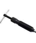 Real Badass 10 Ton Hydraulic Ram Rod Replacement Hub Puller with a sturdy black handle and metal tip for heavy shop work.