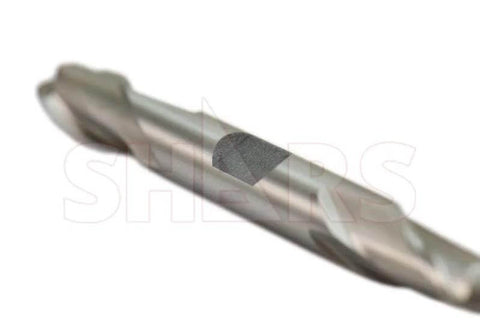 HSS 3/4 in ball nose end mill, 2-flute, double-ended, Amazon brand
