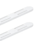 2 Pack Under Mount Cabinet Drawer Slides Featuring Grippy Adhesive Pull Out Shelf Rails No Fuss Heavy Duty Hardware For Solid Build And Effortless Glide On Any Standard Shelf - white adhesive shelf slide rails