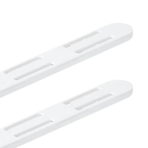 2 Pack Under Mount Cabinet Drawer Slides Featuring Grippy Adhesive Pull Out Shelf Rails No Fuss Heavy Duty Hardware For Solid Build And Effortless Glide On Any Standard Shelf - white adhesive shelf slide rails