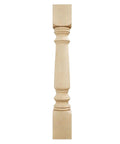 Legacy Tapered Cabinet Column 5 W X 5 D X 35.5 In Height Unfinished Maple For Cabinets Islands And Mantels Top Block 6 Inch Bottom Block 7 Inch Ready To Stain Or Paint DIY Friendly