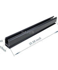 TXT Golf Cart Windshield Retainer Strip 650mm Replacement Parts OEM EGWHC12, dimensions indicated, weather resistant material