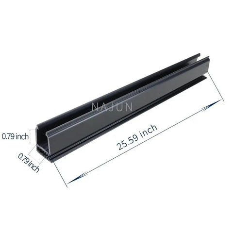 TXT Golf Cart Windshield Retainer Strip 650mm Replacement Parts OEM EGWHC12, dimensions indicated, weather resistant material