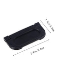 Black Aluminum Flush Pull Ring Handles For Drawers And Cabinets Hidden Door Latch with size dimensions