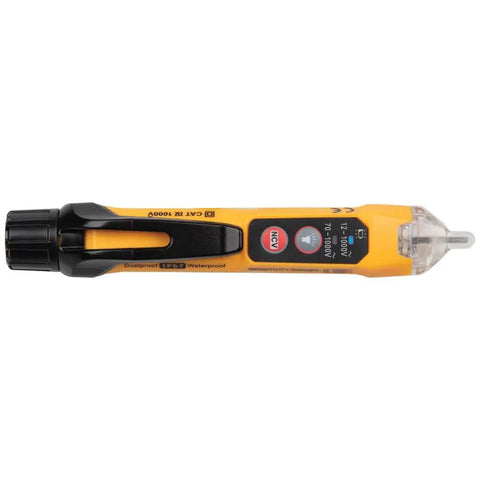 Dual Range Non Contact Voltage Tester 12 To 1000V AC Pen With Flashlight Audible Alarm And LED Indicator Pocket Clip
