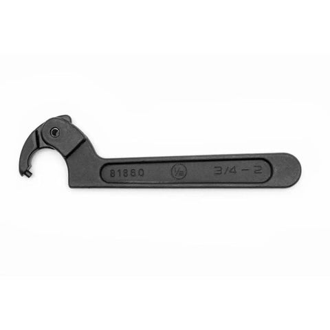 Adjustable Pin Spanner Wrench Black Oxide Finish One Eighth Inch Pin Three Quarter Inch To Two Inch Capacity Pro Grade Forged Alloy Steel