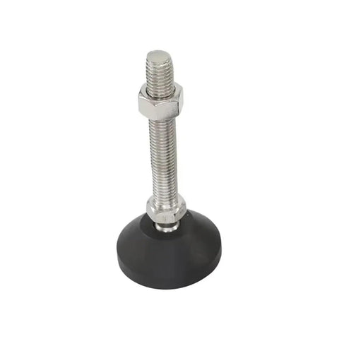 Universal Adjustable Leveling Feet With Swivel Base And Articulating Legs Provide Dead Set Stability For Heavy Gear And Furniture rust resistant nylon base with steel mount