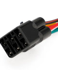 Premier 12V Magneto Ignition Stator Kit Fits 4Hp To 25Hp Outboard Rigs Runs Smooth Without Relay Tiller Or Remote Housing Cross 396141 582281 582880 582787 Specs Delivers Charge And Power Keeping Rig Great And Saving Money Restoring Top Shape Now. black 12V stator connector with pre-pinned terminals and multicolor wires for 4-25 hp outboard motors